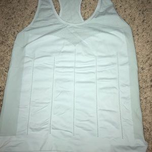 Cute light blue athletic tank top